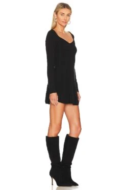 FREE PEOPLE Small World Mini Dress Black -Fashion Clothing Store FREE WD2424 V2