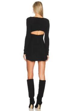 FREE PEOPLE Small World Mini Dress Black -Fashion Clothing Store FREE WD2424 V3