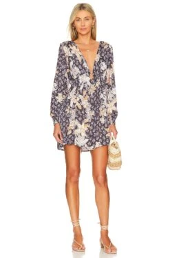 FREE PEOPLE Soli Mini Dress Night Combo