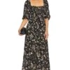 FREE PEOPLE Oasis Printed Midi Black Combo -Fashion Clothing Store FREE WD2438 V1