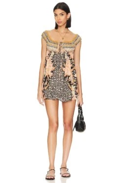 FREE PEOPLE Bali Mariposa Slip Dress Strawberry Combo -Fashion Clothing Store FREE WD2502 V1