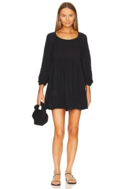 FREE PEOPLE Adler Tunic Dress Black -Fashion Clothing Store FREE WD2508 V1 1