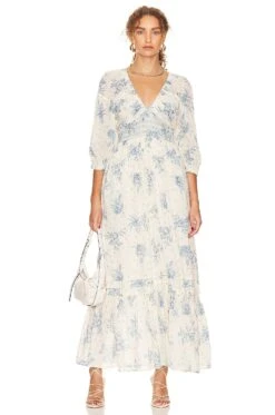 FREE PEOPLE Golden Hour Maxi Dress Tea Combo -Fashion Clothing Store FREE WD2529 V1 1