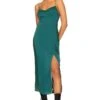 FREE PEOPLE VESTIDO LENCERO A MEDIA PIERNA CITY COOL Evergreen -Fashion Clothing Store FREE WD2603 V1