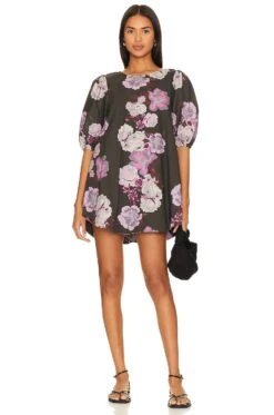 FREE PEOPLE Maye Poplin Tunic In Midnight Combo Midnight Combo -Fashion Clothing Store FREE WD2608 V1 1