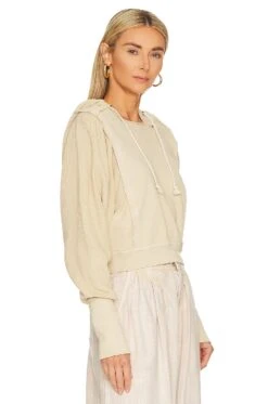 FREE PEOPLE Love Letter Hoodie Nomadic Desert -Fashion Clothing Store FREE WK1084 V2