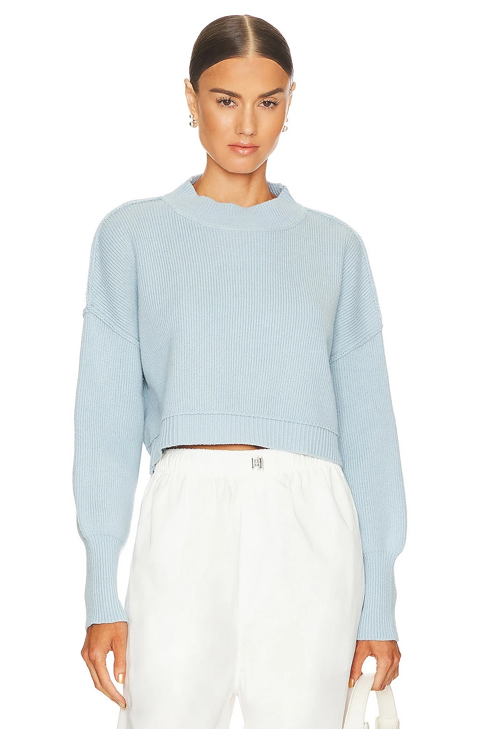 FREE PEOPLE Easy Street Crop Sweater Lead 13 FREE PEOPLE Easy Street Crop Sweater Lead - Image 11