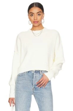 FREE PEOPLE Easy Street Crop Sweater Lead 17 FREE PEOPLE Easy Street Crop Sweater Lead -Fashion Clothing Store FREE WK1086 V1