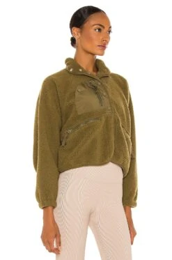 FREE PEOPLE X FP Movement Hit The Slopes Jacket Army -Fashion Clothing Store FREE WO577 V3