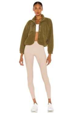 FREE PEOPLE X FP Movement Hit The Slopes Jacket Army -Fashion Clothing Store FREE WO577 V5