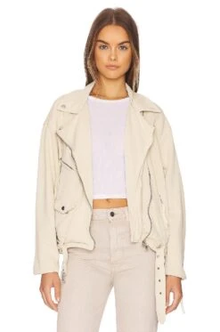 FREE PEOPLE Rebel Rebel Knit Moto Jacket Vanilla Creme -Fashion Clothing Store FREE WO705 V1 1