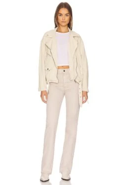 FREE PEOPLE Rebel Rebel Knit Moto Jacket Vanilla Creme -Fashion Clothing Store FREE WO705 V4