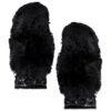 GOLDBERGH Hill Faux Fur Mittens Black -Fashion Clothing Store GDBE WA24 V1