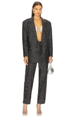 Lowrise Sequin Pants Black -Fashion Clothing Store GDMP WP3 V4