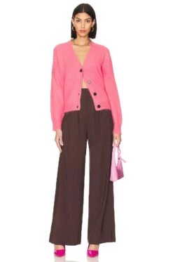 The Fluffy Slouch Cardigan Cherry Blosson -Fashion Clothing Store GREA WK200 V4