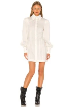 Lo Shirt Dress White 7 Lo Shirt Dress White -Fashion Clothing Store GRLR WD30 V2