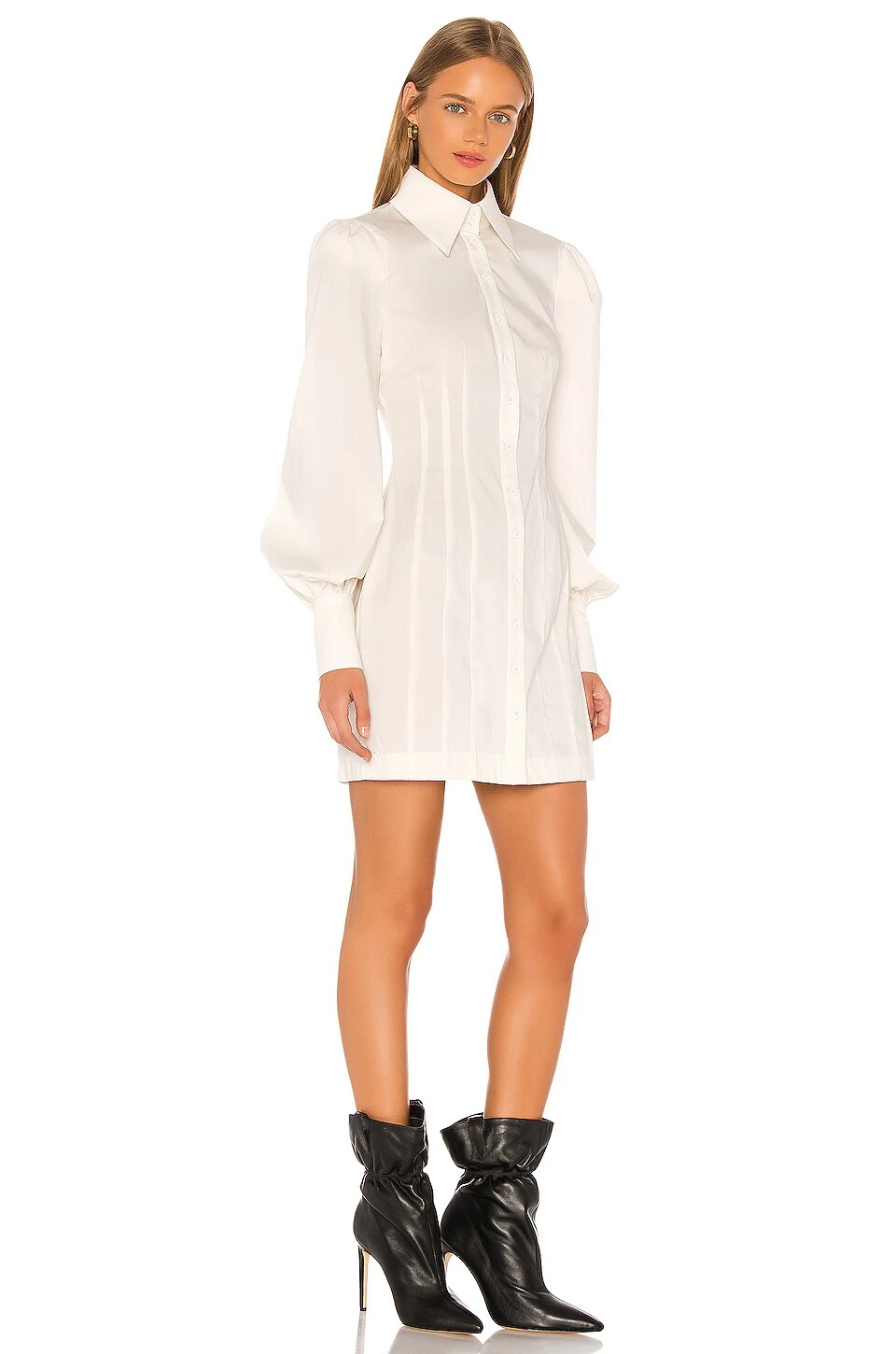 Lo Shirt Dress White 5 Lo Shirt Dress White - Image 3