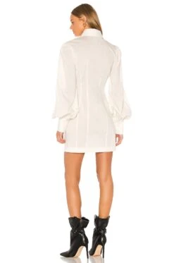 Lo Shirt Dress White 9 Lo Shirt Dress White -Fashion Clothing Store GRLR WD30 V4