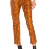 Shiloh Leather Pant Orange Snake 2 Shiloh Leather Pant Orange Snake -Fashion Clothing Store GRLR WP12 V1