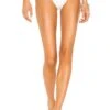 Crepe High Leg Hotpant Bikini Bottom Off White