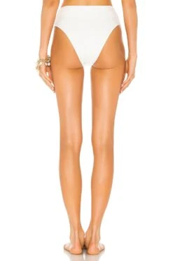 Crepe High Leg Hotpant Bikini Bottom Off White 8 Crepe High Leg Hotpant Bikini Bottom Off White -Fashion Clothing Store HGHT WX50 V3