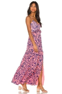 X REVOLVE Eliana Dress Pink Floral -Fashion Clothing Store HOOF WD497 V2
