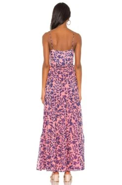 X REVOLVE Eliana Dress Pink Floral -Fashion Clothing Store HOOF WD497 V3