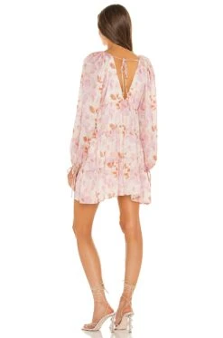 X REVOLVE Fleura Mini Dress Watercolor Floral -Fashion Clothing Store HOOF WD745 V3