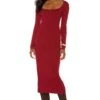 X REVOLVE Rianne Dress Red -Fashion Clothing Store HOOF WD772 V1