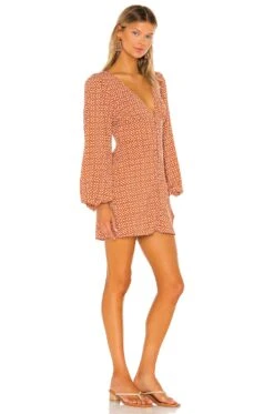 X REVOLVE Alba Mini Dress Geo Tile Print -Fashion Clothing Store HOOF WD784 V2