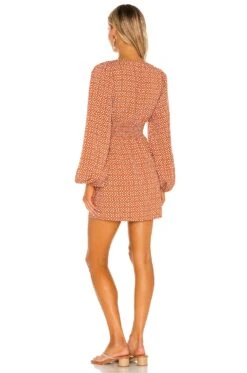 X REVOLVE Alba Mini Dress Geo Tile Print -Fashion Clothing Store HOOF WD784 V3