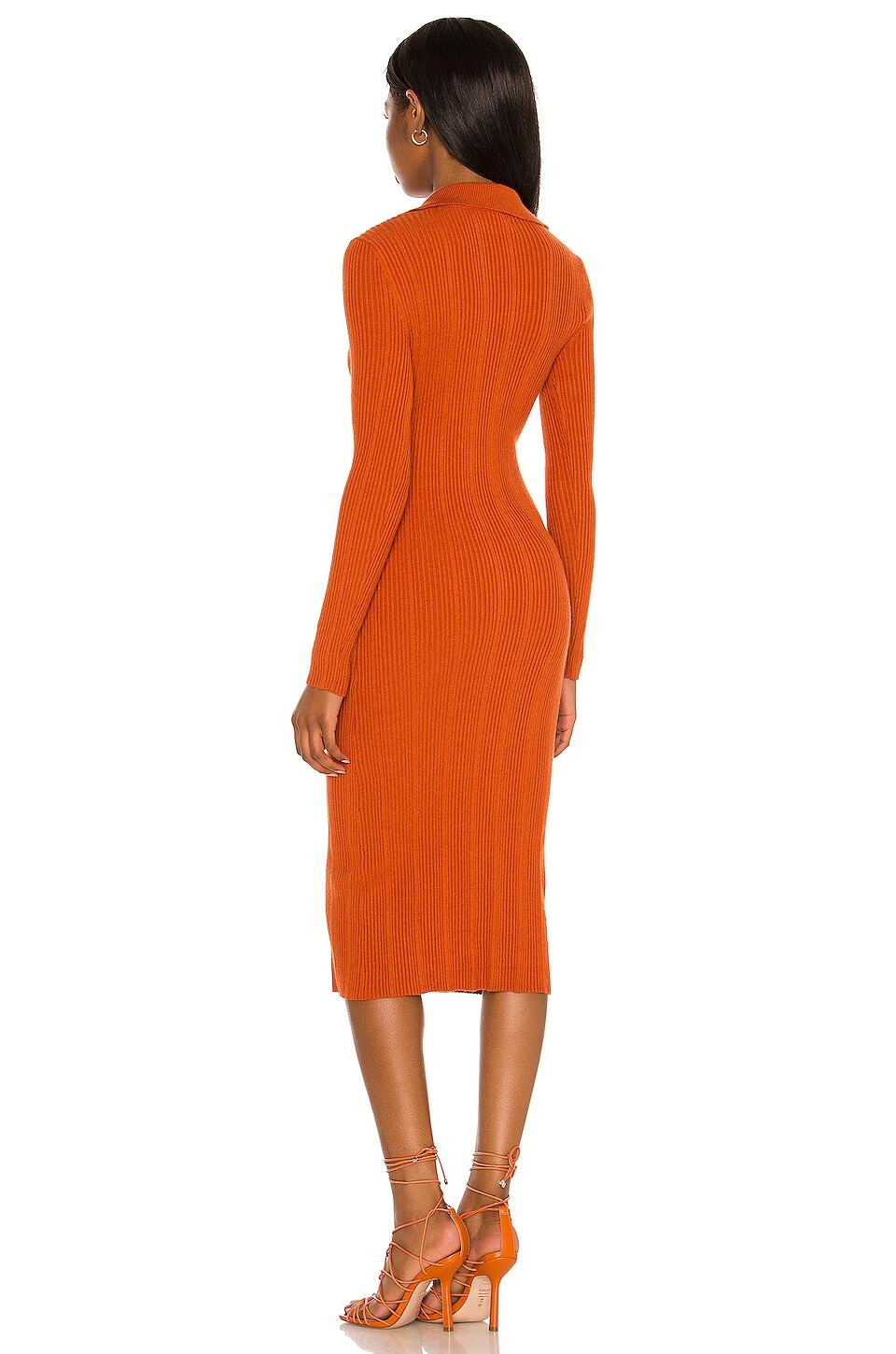 X REVOLVE Carmen Knit Dress Spiced Amber 5 X REVOLVE Carmen Knit Dress Spiced Amber - Image 3