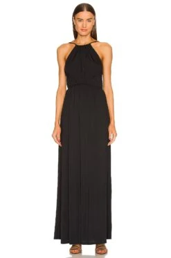 X REVOLVE Hallie Maxi Dress Black