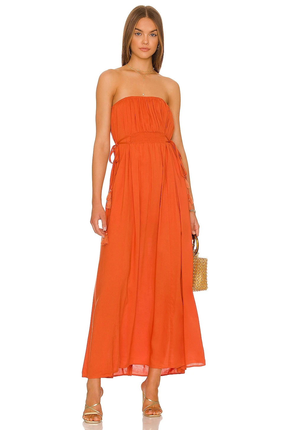 ROBE MAXI ANNETA Rust 3 ROBE MAXI ANNETA Rust