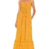 X REVOLVE Kihei Maxi Dress Yellow Stripe Multi -Fashion Clothing Store HOOF WD875 V1