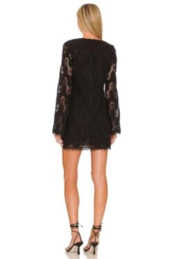 X REVOLVE Mayla Mini Dress Black -Fashion Clothing Store HOOF WD882 V3