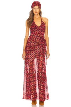 X REVOLVE Pierra Maxi Dress Pink Multi