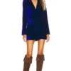 X REVOLVE O'riley Blazer Dress Bright Blue -Fashion Clothing Store HOOF WD905 V1