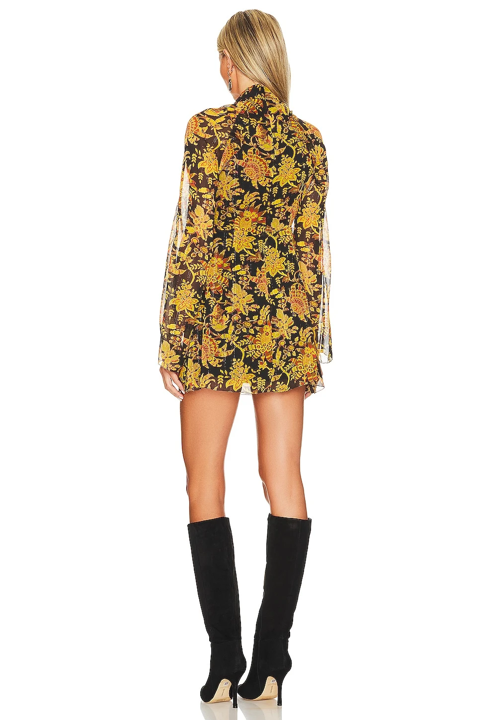 X REVOLVE Chablis Mini Dress Black Multi 5 X REVOLVE Chablis Mini Dress Black Multi - Image 3