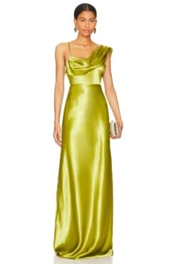 X REVOLVE Antonia Gown Green