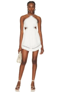 X REVOLVE Justina Mini Dress Ivory