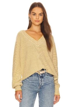 X REVOLVE Shaun Sweater Black & White Stripe -Fashion Clothing Store HOOF WK180 V1