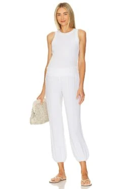 Beach Pant White 9 Beach Pant White -Fashion Clothing Store HTCH WP6 V4