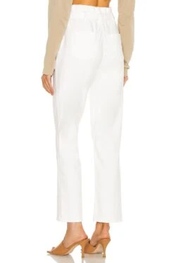 Remi High Rise Paperbag Straight White -Fashion Clothing Store HUDSON WJ1160 V3