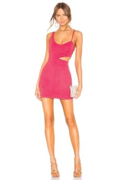 Lambert Mini Dress Hot Pink
