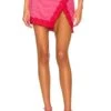 Ivor Mini Skirt Fuchsia & Red -Fashion Clothing Store HURR WQ104 V1