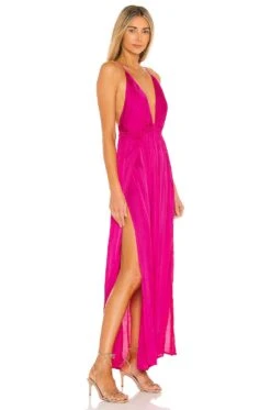 River Maxi Dress Pink -Fashion Clothing Store INDA WD725 V3