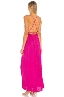 River Maxi Dress Pink -Fashion Clothing Store INDA WD725 V4