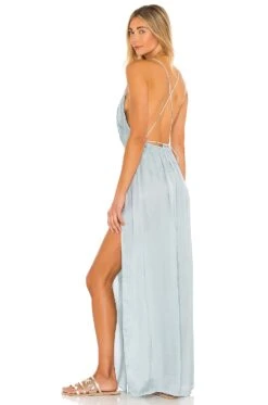 River Maxi Dress Pink -Fashion Clothing Store INDA WD730 V1