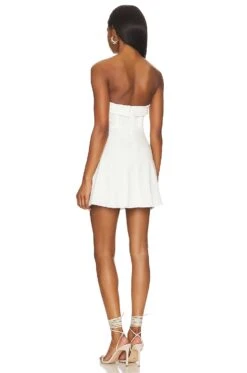 Miss Jones Mini Dress White 8 Miss Jones Mini Dress White -Fashion Clothing Store INDA WD849 V3